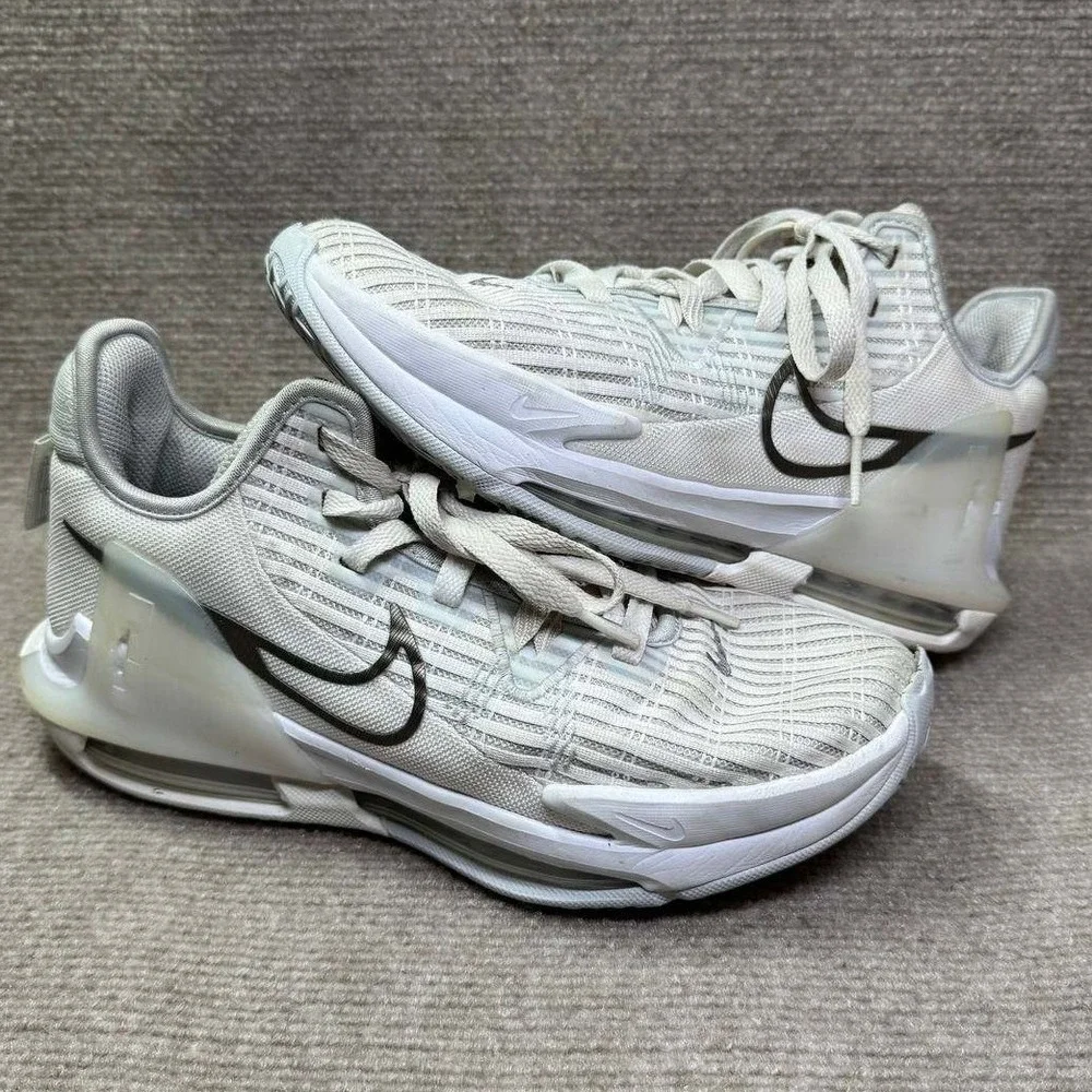 Nike LeBron Witness 6 Sneakers Men 7 White Basketball Athletic Sports CZ4052-102